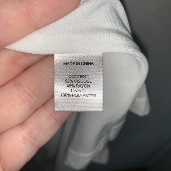 Like new Anthropologie Drew white gold wrap dress - Picture 5 of 11